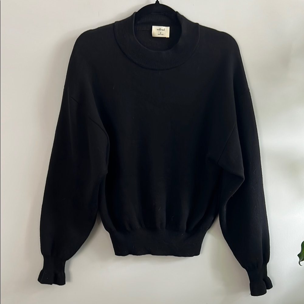Wilfred Dourdan black merino wool Sweater